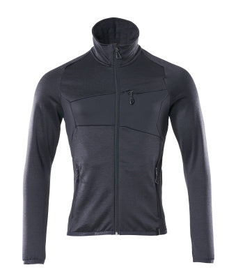 Fleecejacke mit Reißverschluss – schwarzblau