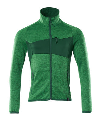 Fleecejacke mit Reißverschluss – grasgrün/grün