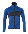 Fleecejacke mit Reißverschluss – azurblau/schwarzblau