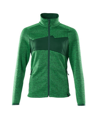 Strickpullover mit Reißverschluss, Damen – grasgrün/grün