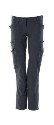 Hose, Damenpassform, PEARL, Stretch – schwarzblau