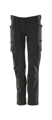Hose, Damenpassform, PEARL, Stretch – schwarz
