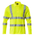 Polo-Shirt, lange Ärmel – hi-vis gelb
