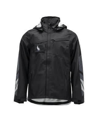 Hard Shell Jacke, wasserdicht – schwarz