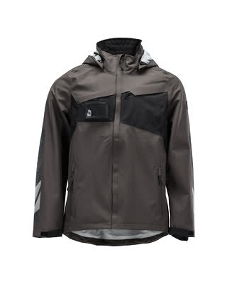 Hard Shell Jacke, wasserdicht – dunkelanthrazit/schwarz