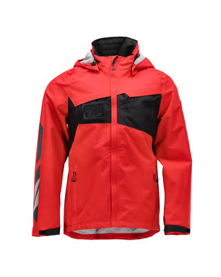 Hard Shell Jacke, wasserdicht – verkehrsrot/schwarz