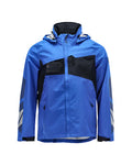 Hard Shell Jacke, wasserdicht – azurblau/schwarzblau