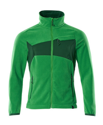 Fleecejacke mit Antipilling – grasgrün/grün