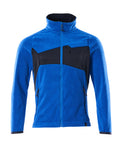 Fleecejacke mit Antipilling – azurblau/schwarzblau