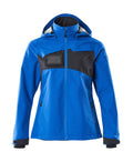 Hard Shell Jacke, wasserdicht, Damen – azurblau/schwarzblau