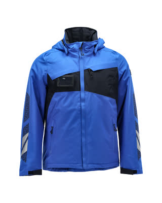 Winterjacke mit CLIMASCOT®-Futter – azurblau/schwarzblau