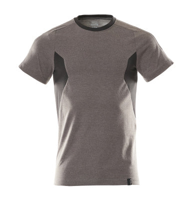 T-Shirt, moderne Passform – dunkelanthrazit/schwarz
