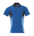 Polo-Shirt, moderne Passform – azurblau/schwarzblau