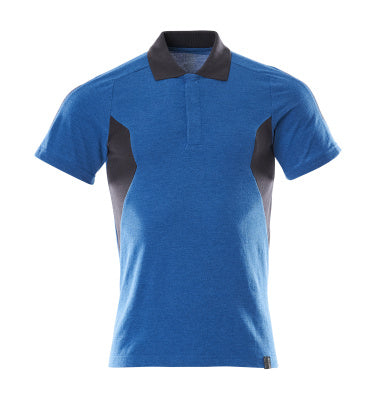 Polo-Shirt, moderne Passform – azurblau/schwarzblau