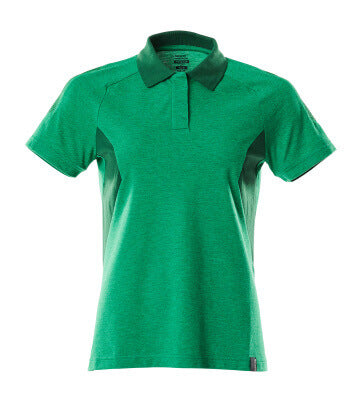 Polo-Shirt, Damen – grasgrün/grün