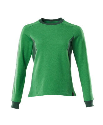 Sweatshirt, Damen – grasgrün/grün