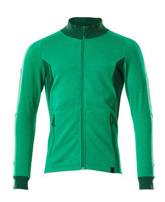 Sweatshirt mit Reißverschluss,modern Fit – grasgrün/grün