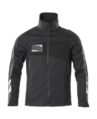 Jacke, Stretch-Einsätze – schwarz
