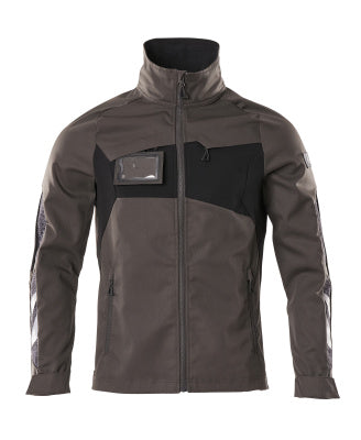 Jacke, Stretch-Einsätze – dunkelanthrazit/schwarz