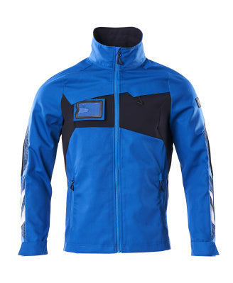 Jacke, Stretch-Einsätze – azurblau/schwarzblau