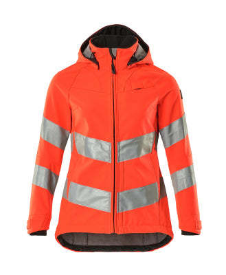 Softshelljacke, Damenmodell, EN20471 – hi-vis rot