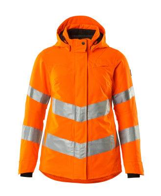 Winterjacke, Damenmodell – hi-vis orange