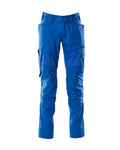 Hose mit Knietaschen, Stretch-Einsätze – azurblau