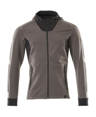 Sweatshirt mit Kapuze, moderne Passform – dunkelanthrazit/schwarz