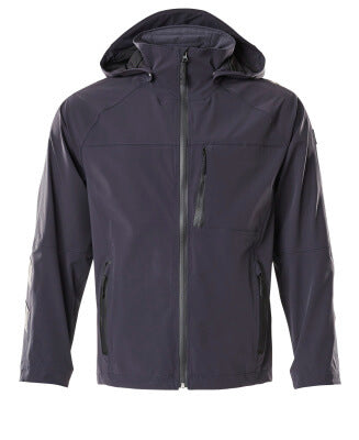 Hard Shell Jacke, Stretch, wasserdicht – schwarzblau