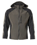 Hard Shell Jacke, Stretch, wasserdicht – dunkelanthrazit/schwarz