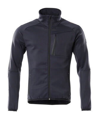 Fleecejacke mit Reißverschluss – schwarzblau