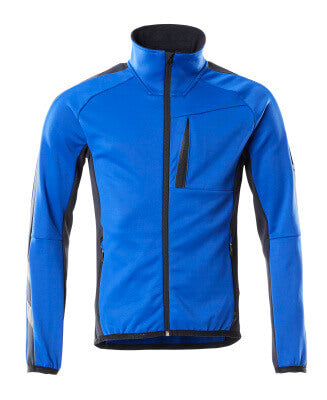 Fleecejacke mit Reißverschluss – kornblau/schwarzblau