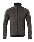 Fleecejacke mit Reißverschluss – dunkelanthrazit/schwarz