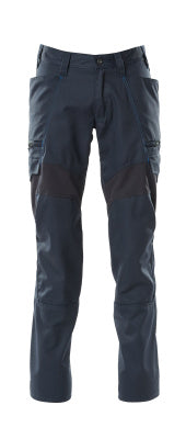 Hose, Schenkeltaschen, Stretch-Einsätze – schwarzblau