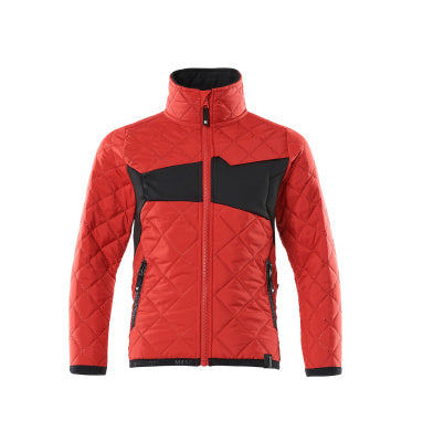 Thermojacke für Kinder, CLIMASCOT® – verkehrsrot/schwarz