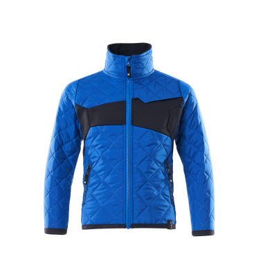 Thermojacke für Kinder, CLIMASCOT® – azurblau/schwarzblau