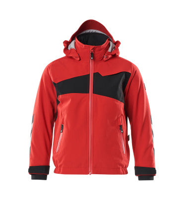 Winterjacke für Kinder, CLIMASCOT® – verkehrsrot/schwarz