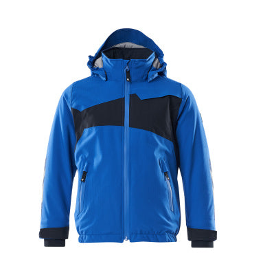 Winterjacke für Kinder, CLIMASCOT® – azurblau/schwarzblau