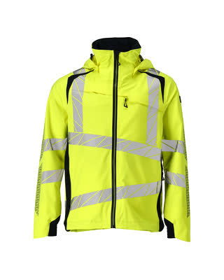 Hard Shell Jacke mit leichtem Futter – hi-vis gelb/schwarzblau