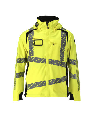 Hard Shell Jacke mit leichtem Futter – hi-vis gelb/schwarz