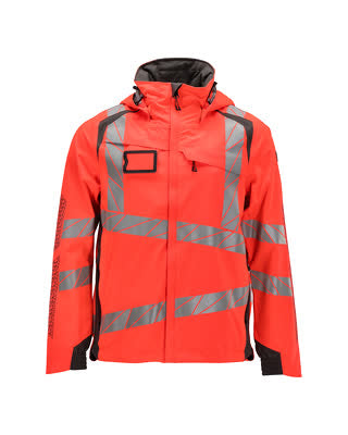 Hard Shell Jacke mit leichtem Futter – hi-vis rot/dunkelanthrazit