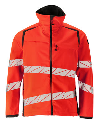 Softshelljacke – hi-vis rot/dunkelanthrazit