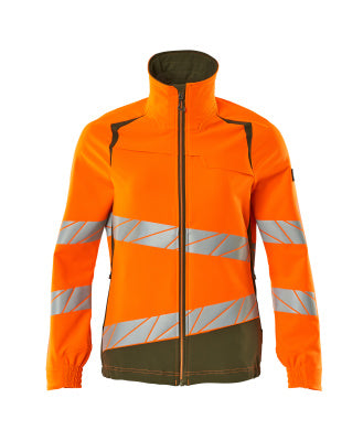 Jacke, Damen, ULTIMATE STRETCH – hi-vis orange/moosgrün