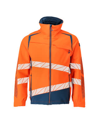 Jacke, ULTIMATE STRETCH – hi-vis orange/dunkelpetroleum