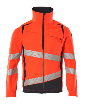 Jacke, ULTIMATE STRETCH – Hi-vis rot/schwarzblau