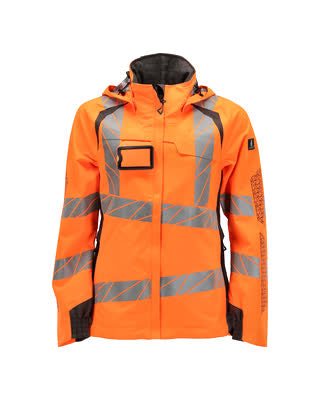 Hard Shell Jacke, Damen, leichtem Futter – hi-vis orange/dunkelanthrazit