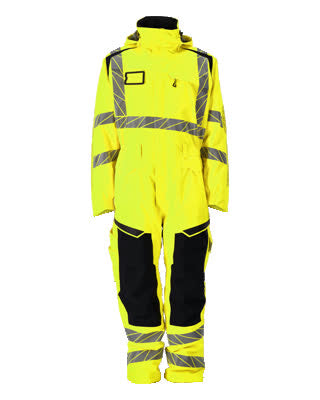 Winteroverall CLIMASCOT®, leicht – hi-vis gelb/schwarz