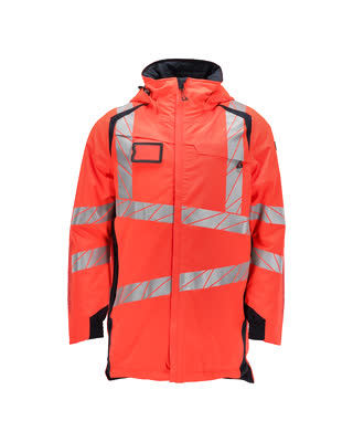 Parka CLIMASCOT®-Futter,geringes Gewicht – Hi-vis rot/schwarzblau