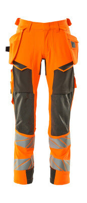 Hose mit Hängetaschen, ULTIMATE STRETCH – hi-vis orange/dunkelanthrazit