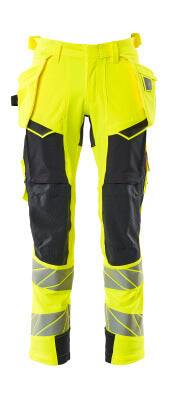 Hose mit Hängetaschen, ULTIMATE STRETCH – hi-vis gelb/schwarzblau